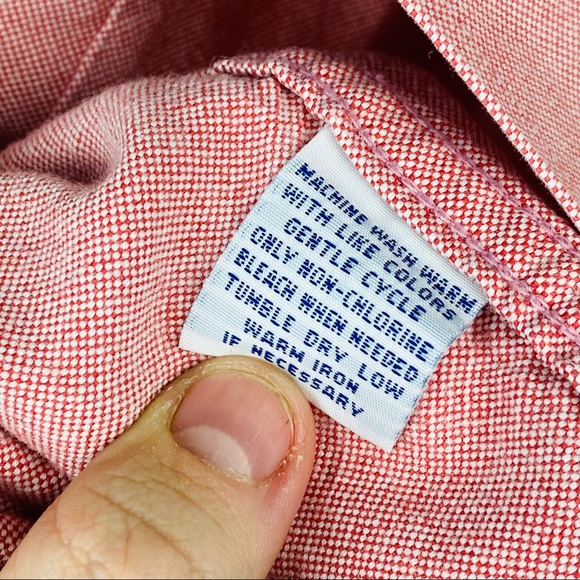 Alan Flusser Pink Cotton Button Down Pocket Long Sleeve Casual Dress Shirt - Picture 9 of 11